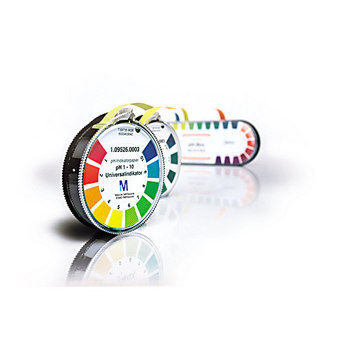 ph-indicator paper, congo red paper, roll (4.8m), with color scale