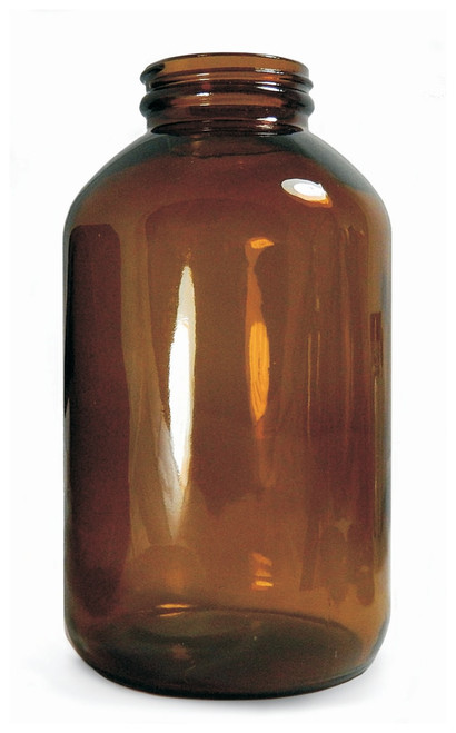 amber wide mouth packer bottles without cap