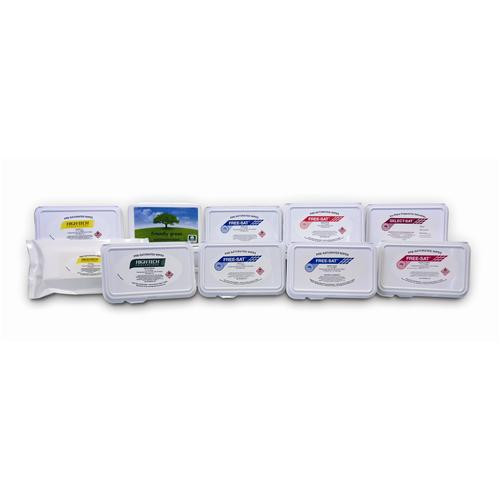 pre-saturated poly/cellulose wipes 9x9 un3175 (c08-0441-447)