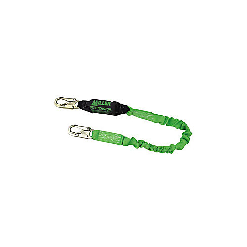 ansi z359-2007 compliant stretchable web lanyard with shock-