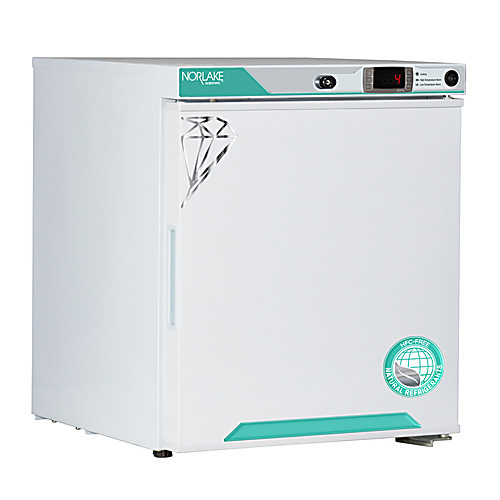 1 cu. ft countertop refrigerator, freestanding, glass door, right hinged, 115v