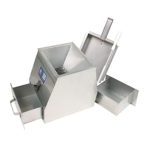 stainless steel replacement pan for h-3970 sample splitter, 7'' x 5-3/4'' x 3-3/4''