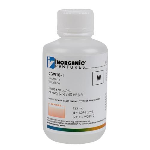 icp 10000ug/ml tungsten, 125ml