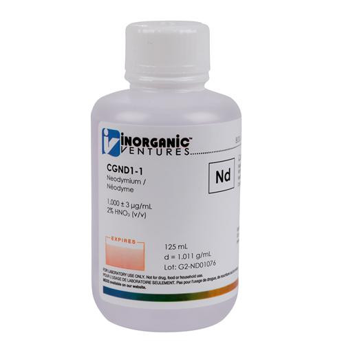 icp 1000ug/ml neodymium, 500ml