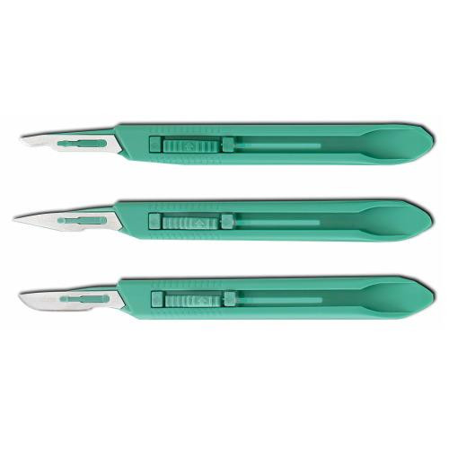 disposable safety scalpel, sterile, no.22