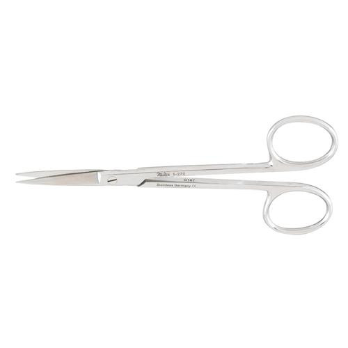 plastic surgery scissors, curved, sharp/blunt, 4-3/4 (12.1c