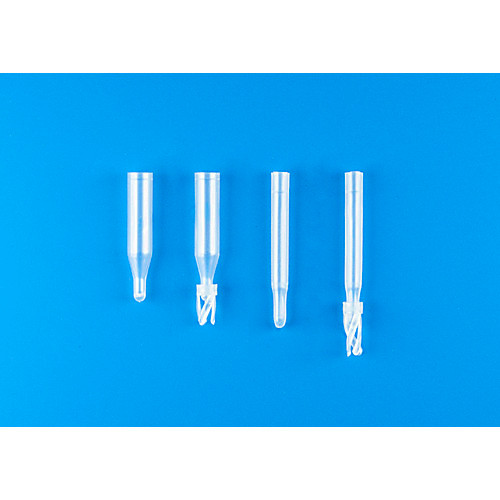 200 l glass conical limited volume insert, precision-formed mandrel interior, w/ bottom spring