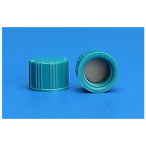 13-425 mm green ribbed thermoset solid top cap, ptfe/f217 li (c08-0466-387)