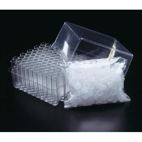clear 13-425 threaded vial, red ptfe / sil septa, 0.060"