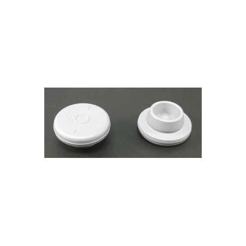 20mm gray chlorobutyl snap on stopper, siliconized