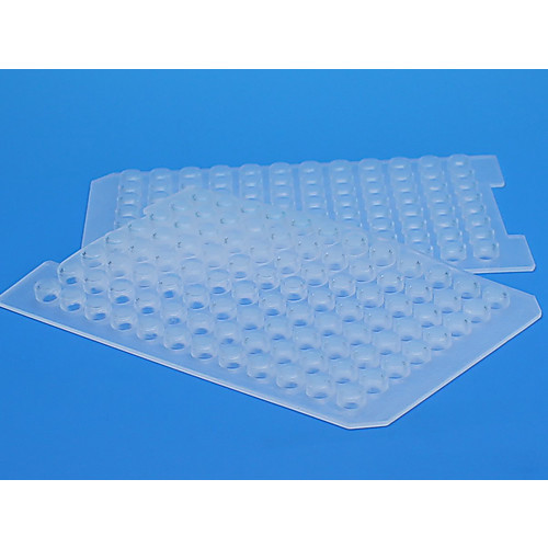 96 round (8mm diameter & short plug) clear sealing mat with