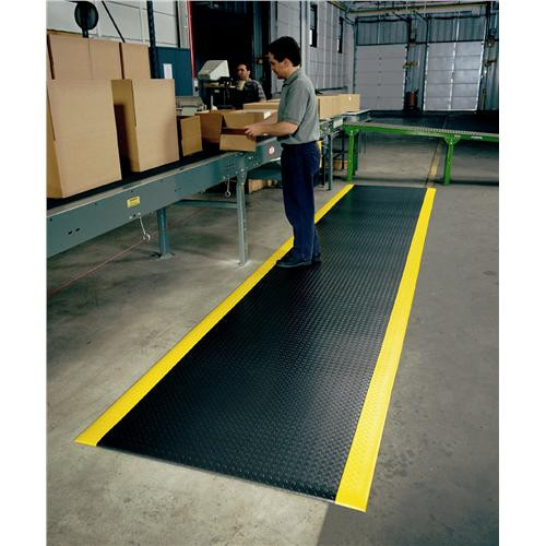 419 diamond sof-tred floor matting 2' x 3', black