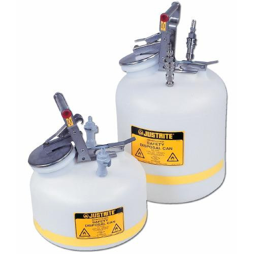 hplc safety can w / ss fittings, 5 gal.