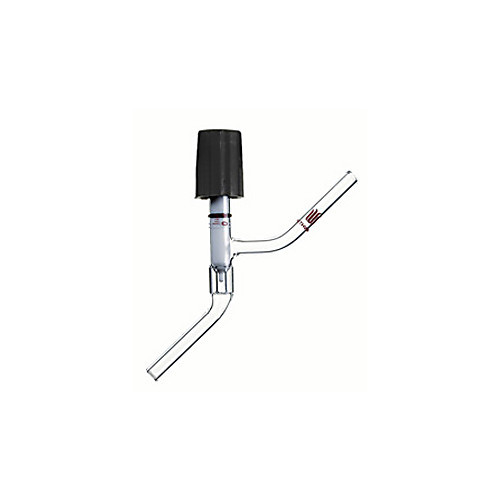 high vacuum valve, low hold up, metering, synthware, size: 0-4mm, side arm od: 9mm