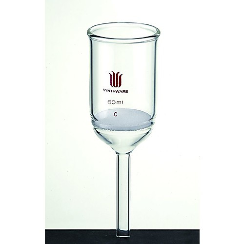 buchner funnel, fritted disc, capacity: 150ml, disc od: 60mm, porosity: extra coarse
