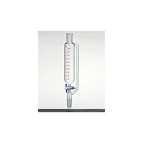 addition funnel, pressure equalizing, ptfe metering stopcock, synthware, capacity: 60ml, top joint: 14/20 outer, bottom joint 14/20 inner, stopcock bore: 2mm