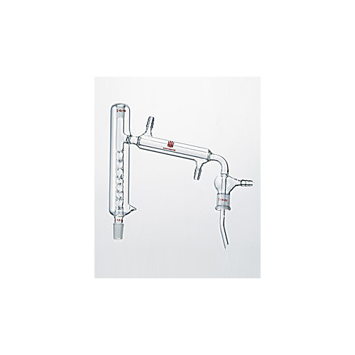 distillation head, vigreux, jacketed, thermometer joint: 10/