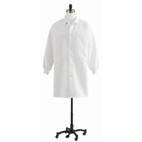 lab coat, unisex, knee length, white, l