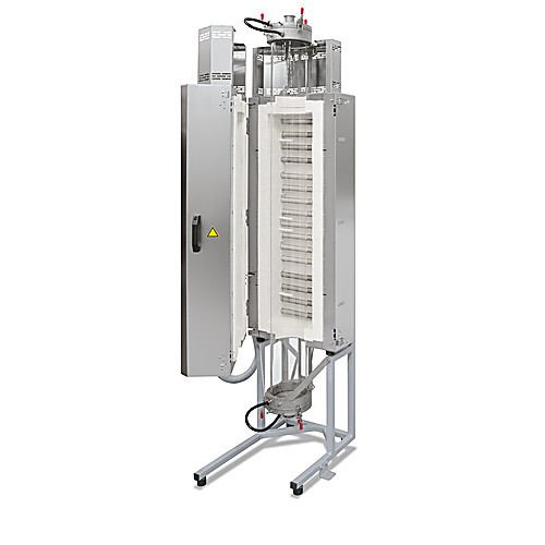 tube furnace for vertical operation, model rsv 120/1000/11 with control p480, 480v