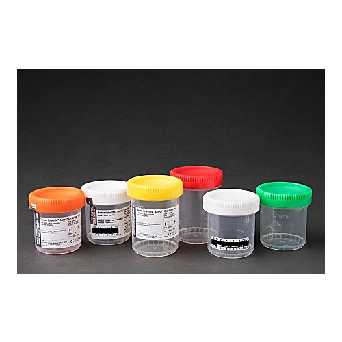 clicktainer vial, 90ml, 53mm diameter, no label, white cap,  (c08-0509-118)