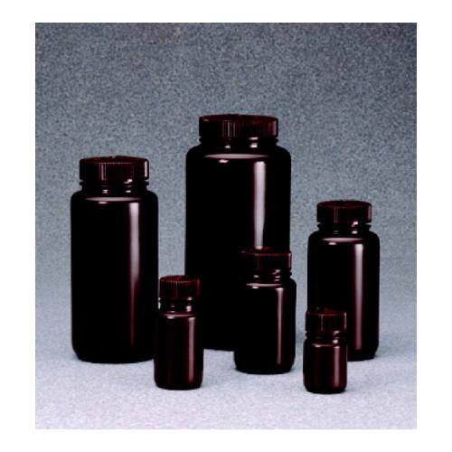 bottle, wide mouth, round - hdpe, amber 1 oz / 30 ml (28-415)