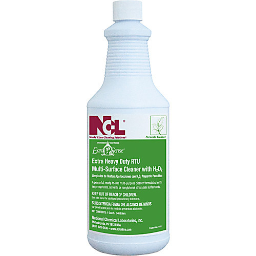 earth sense  rtu multi-surface cleaner with h2o2 super concentrate, 32 oz qt. (c08-0511-450)