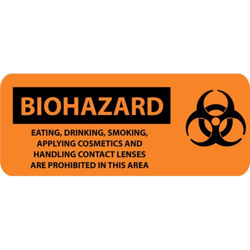 biohazard, eating drinking smoking applying cosmetics...with graphic, 7x17, ps vinyl