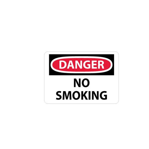 danger, no smoking, 7x10, rigid plastic