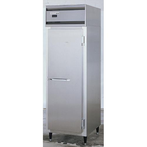 solid door freezer, s/s front, aluminum end panels & interior, 48 cu ft., 2 door, 115v