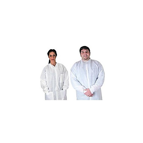 pocket lab coat, small, white, non-sterile, 10/bg, 5 bg/cs (c08-0515-383)