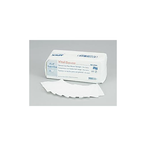 sponge gauze vitalgauze 2sst 2x2 4ply 50/pk 60pk/cs