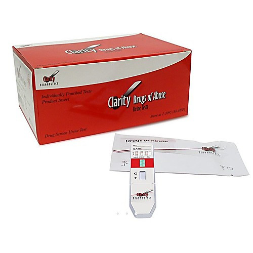 clarity drug test controls, (1) negative vial, (1) positive vial, 1 set/bx