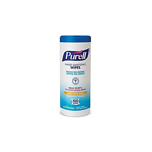 purell sanitizing wipes, 270 count canister