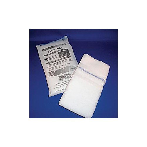 sponge xray detectable gauze st 8x4 10/pk 100pk/cs