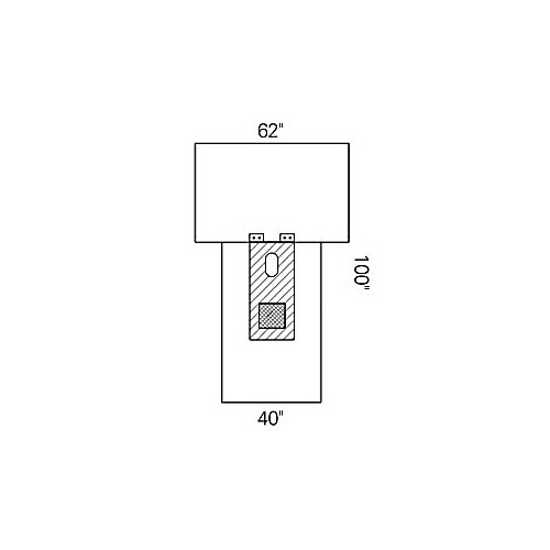 drape t cystoscopy st62x40x100 16/cs