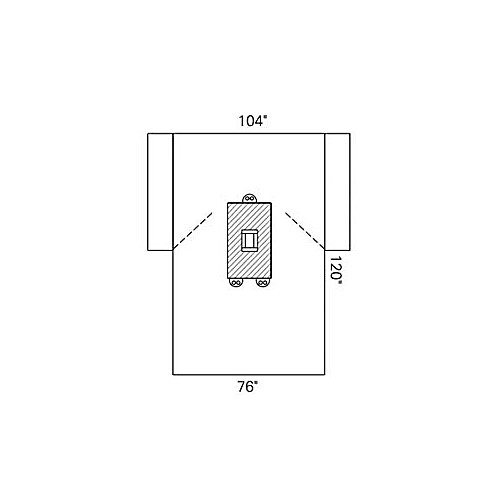 drape laparotomy sheet st104x76x120 15/cs