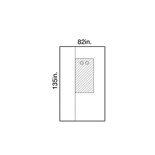 femoral angiography drape, dual window, x-long, sterile, 16/cs