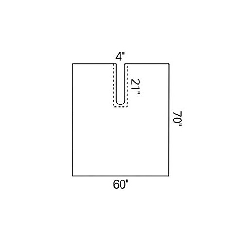 drape split impervious 60x70st 42/cs