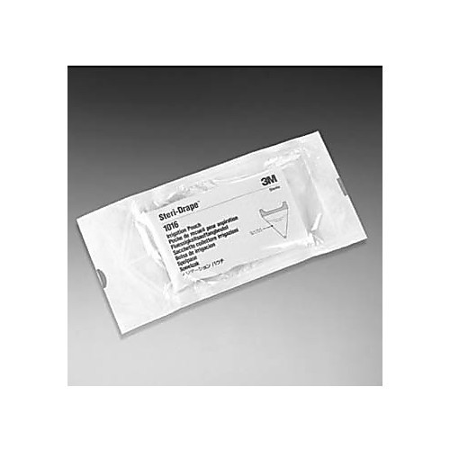 irrigation pouch, adhesive strip & exit port, 19 x 23, 10/