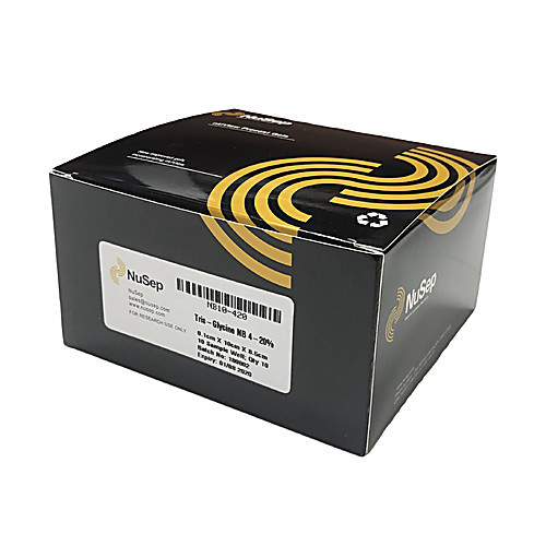 nuview tris-glycine precast gel, 10cm x 8.5cm, biorad tanks, 12 well, 10%, 30  l