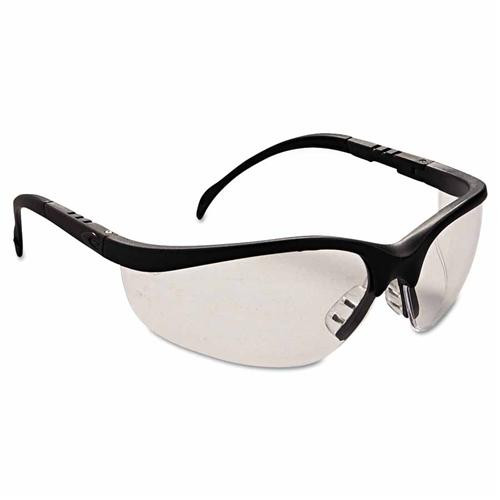 klondike safety glasses, black frame, indoor / outdoor lens