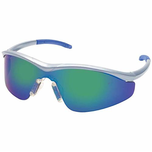 triwear safety glasses, steel frame, blue diamond mirror len