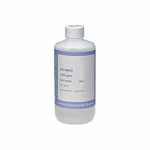 interferents a solution, matrix per volume 5% hno3 per 500ml