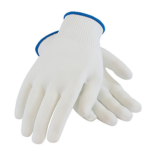 glove liner, pip brand,#40-730l, nylon knit, full finger, wh (c08-0534-108)