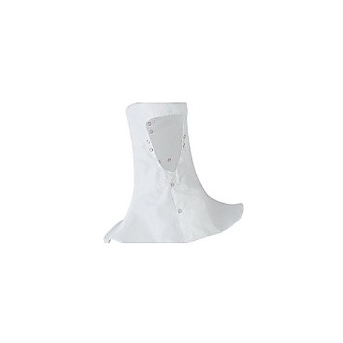 hood, polyester, reusable white, snaps at neck, size medium, 1 each, formerly 107-chm65whm