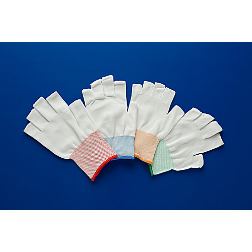 glove liner, half-finger, l, blue (c08-0549-257)