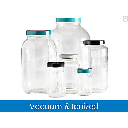 4oz (120ml) clear standard wide mouth with 48-400 white pp sturdeeseal  pe foam lined cap attached