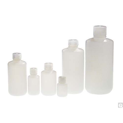 16oz (480ml) natural hdpe narrow mouth lab style bottle with (c08-0551-594)