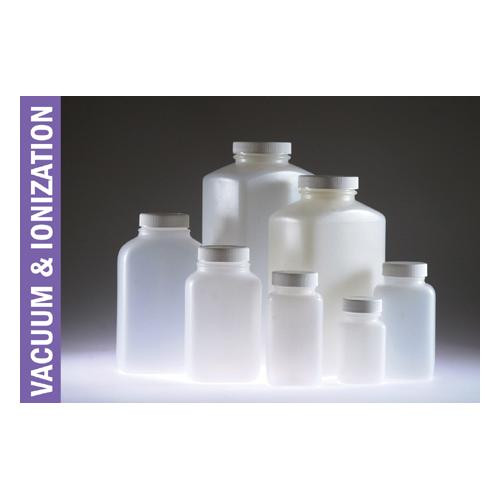 33oz (1000ml) natural hdpe oblong with 53-400 white pp sturdeeseal  pe foam lined cap attached vacuum & ionized