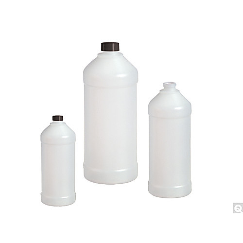 16oz (480ml) natural nylon/pe modern round with 28-400 green thermoset f217 & ptfe lined cap attached (c08-0551-975)